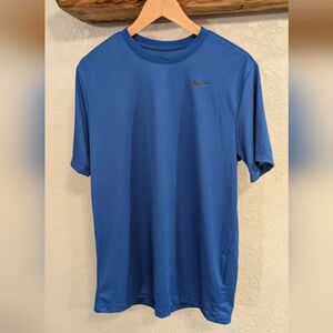 Mens Blue Nike Dri Fit Shirt NWT